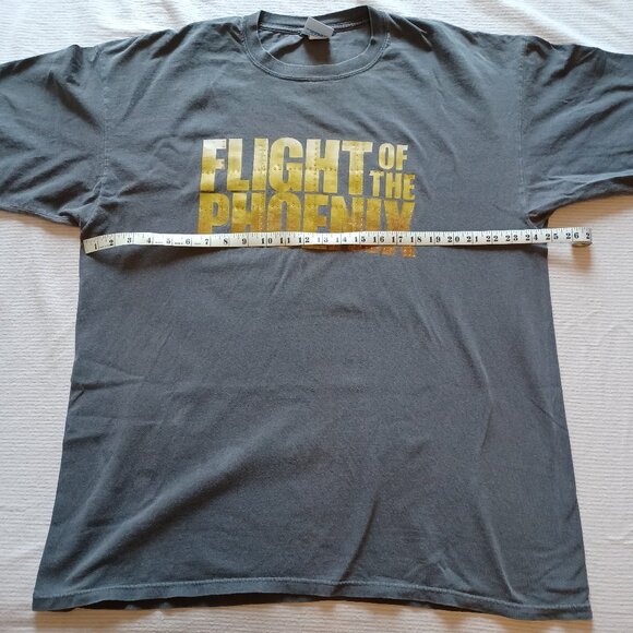 Y2K 2004 Team Fox Gear Flight of the Phoenix Gray Movie Promo T-Shirt Adult XL - Picture 9 of 10